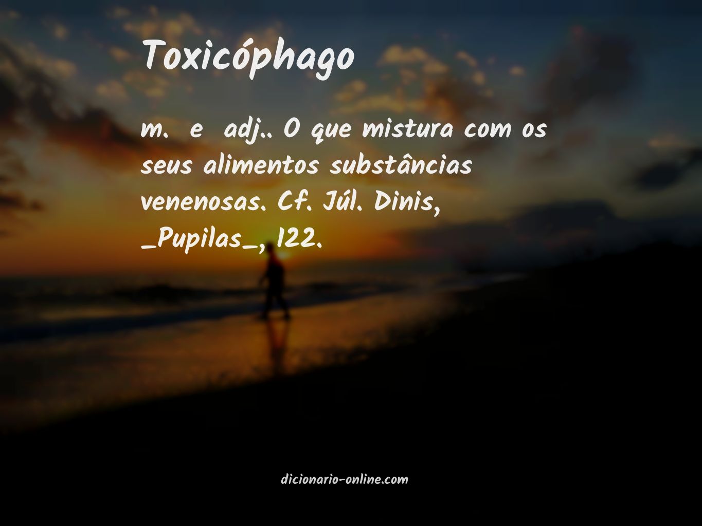 Significado de toxicóphago