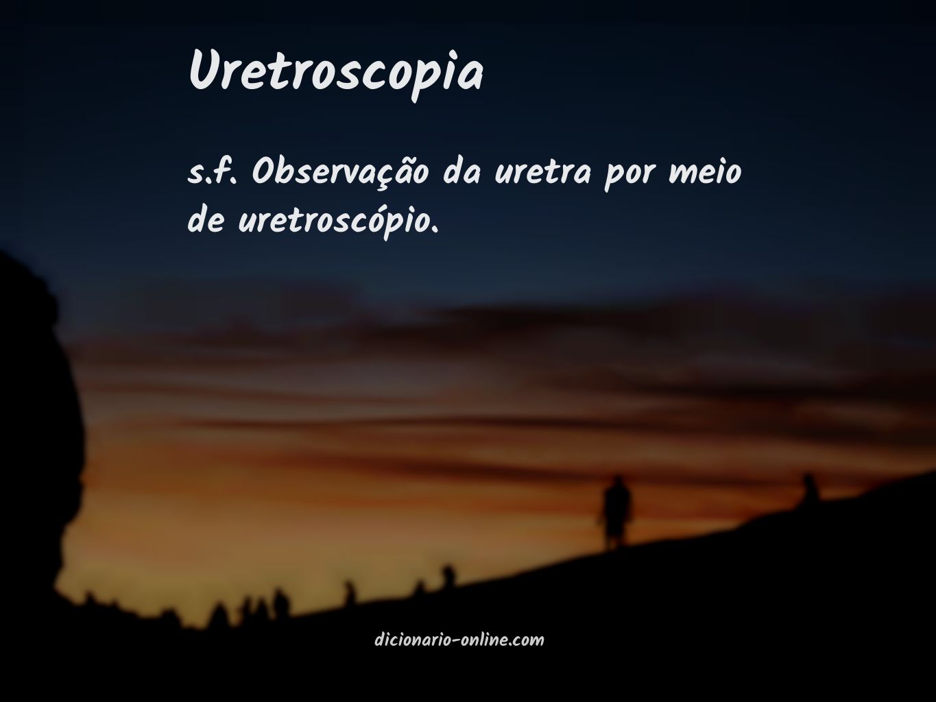 Significado de uretroscopia