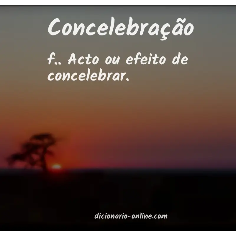Significado de concelebração