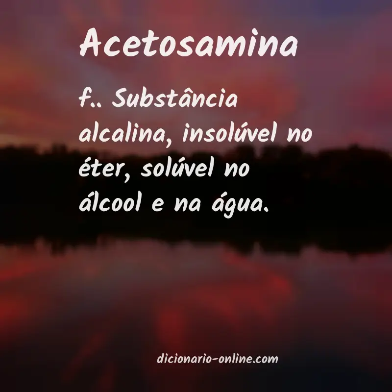 Significado de acetosamina