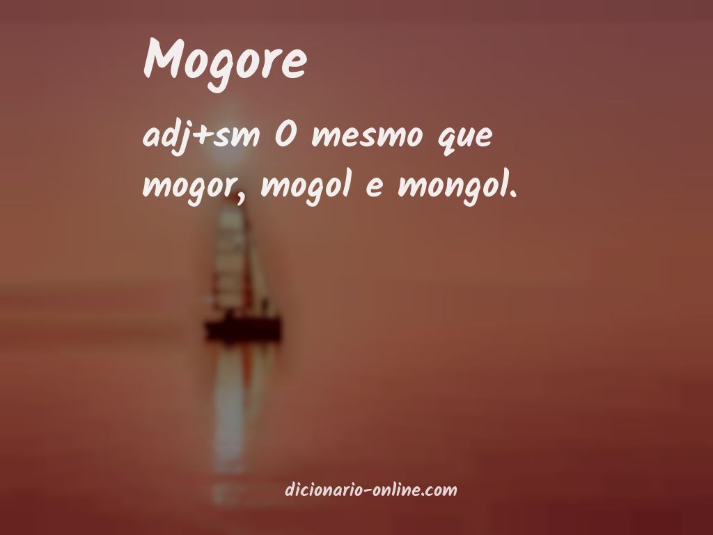 Significado de mogore