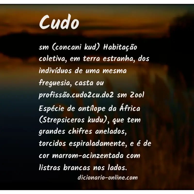 Significado de cudo