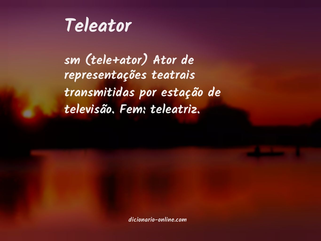 Significado de teleator