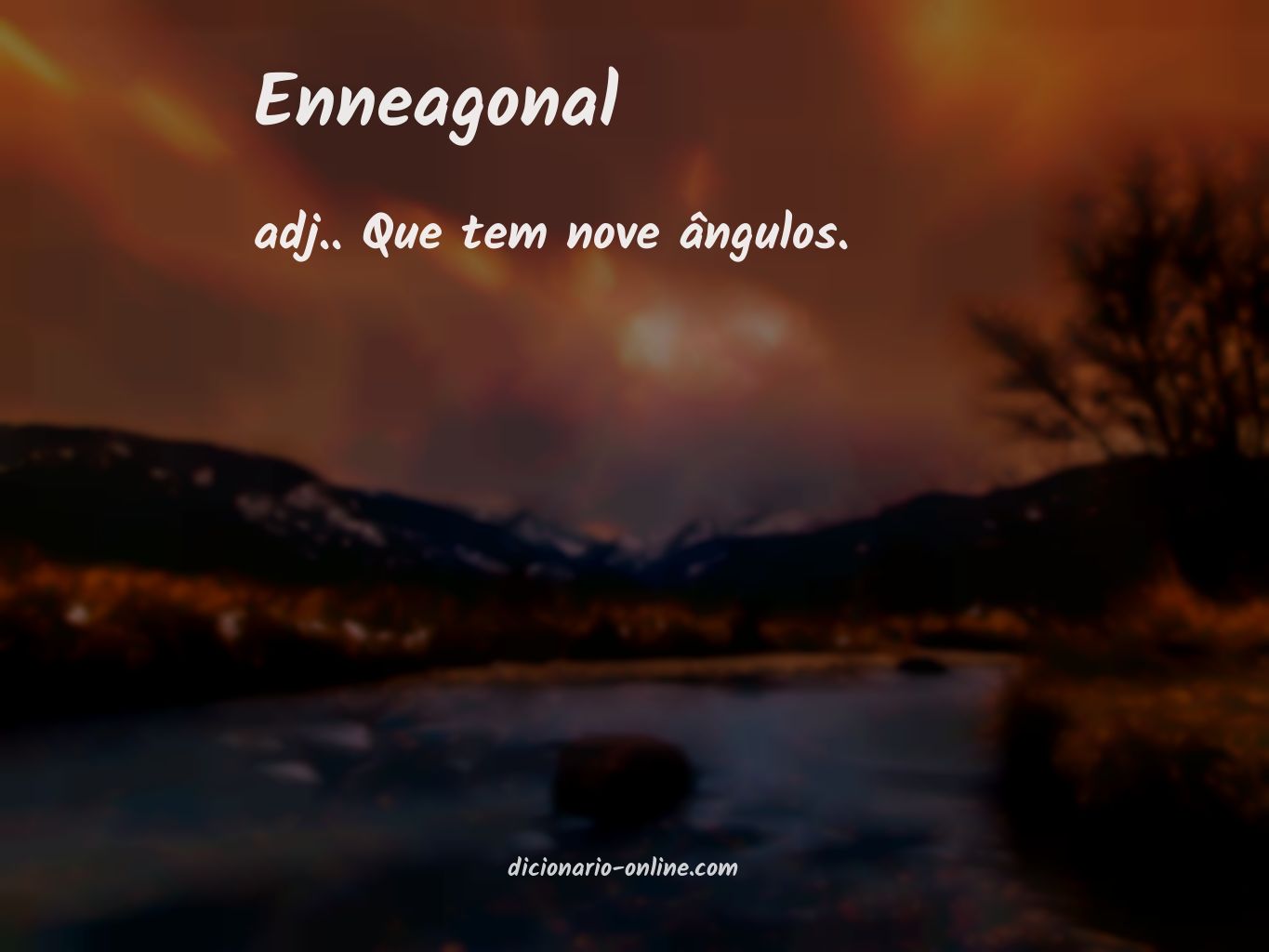 Significado de enneagonal