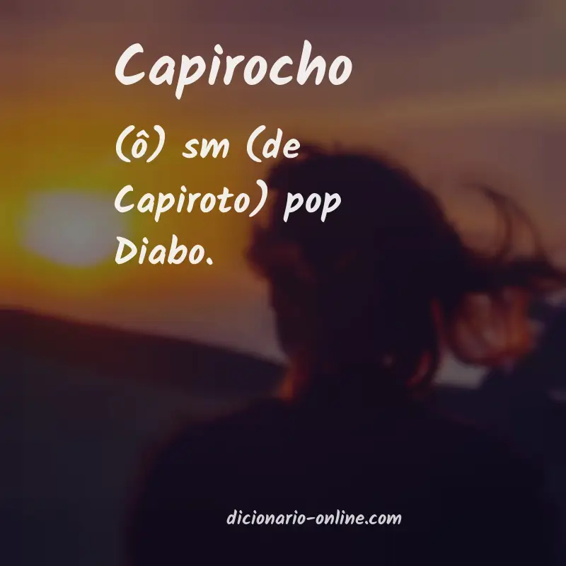 Significado de capirocho