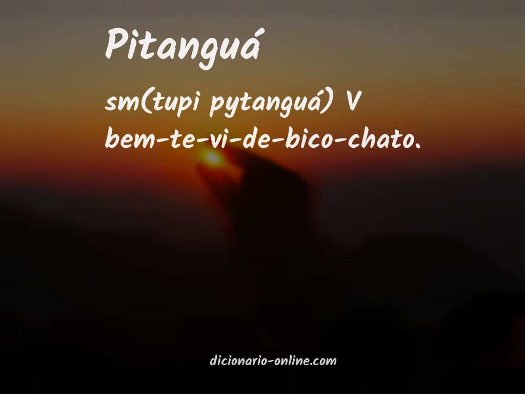 Significado de pitanguá