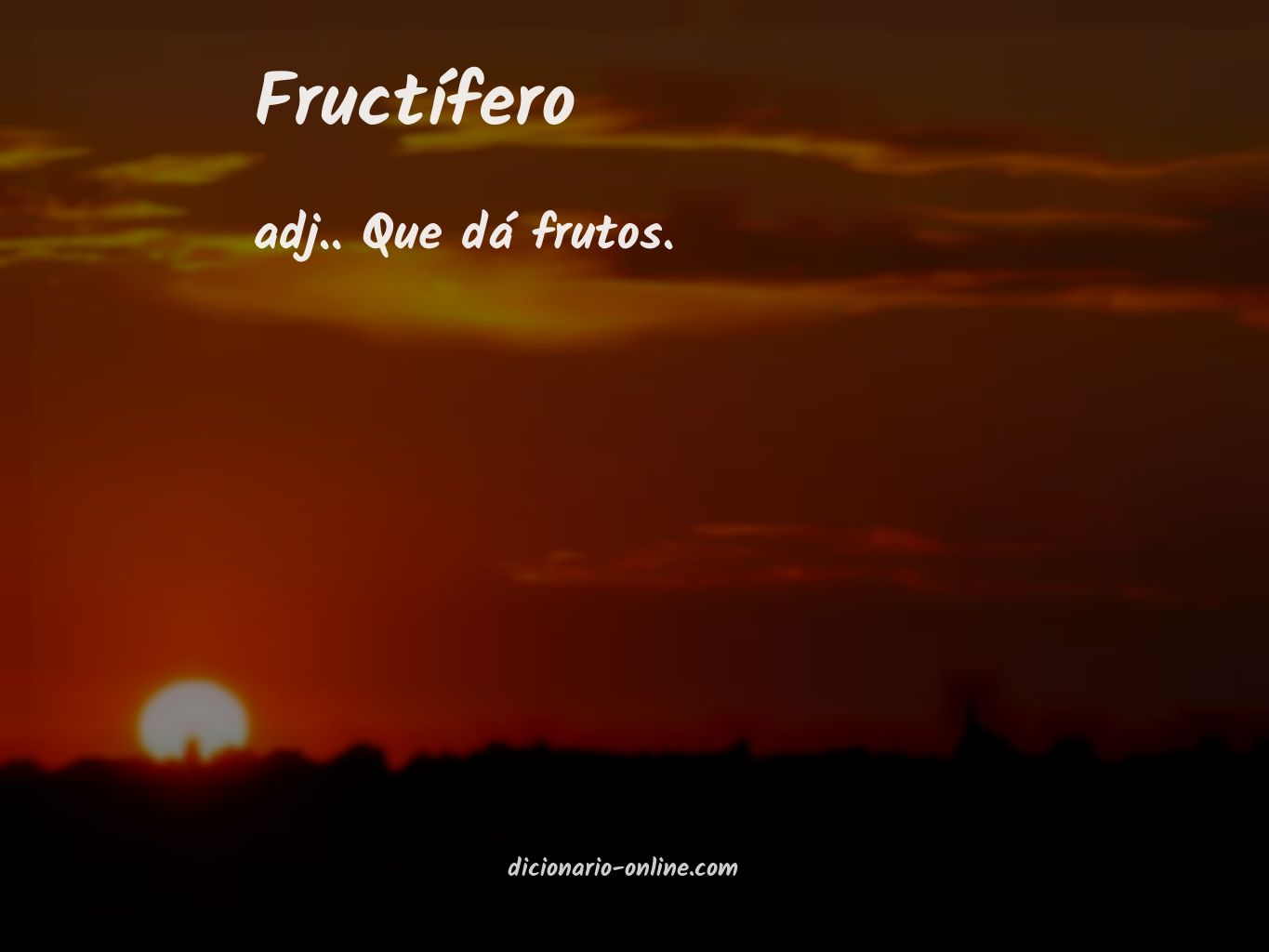 Significado de fructífero