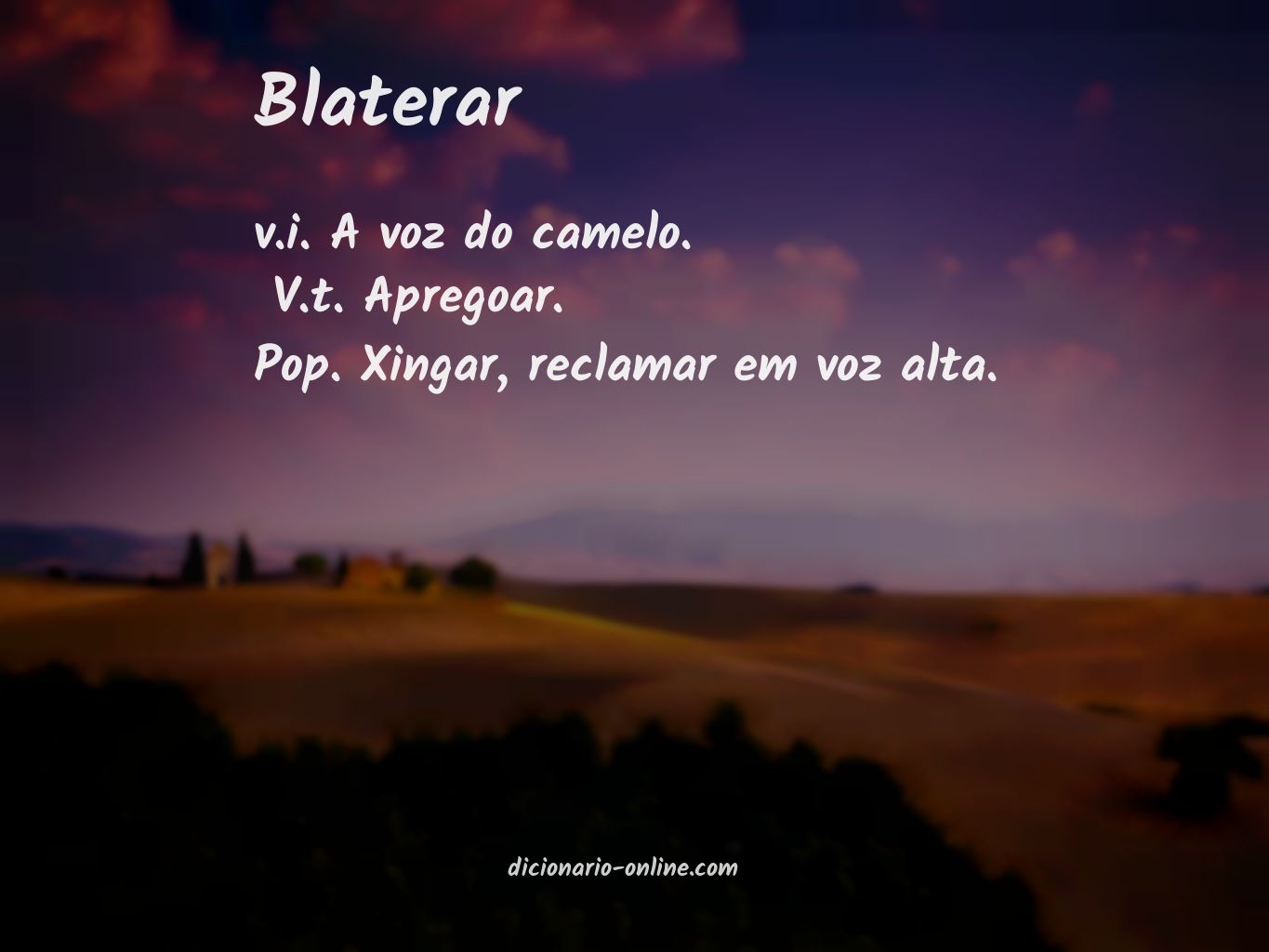 Significado de blaterar