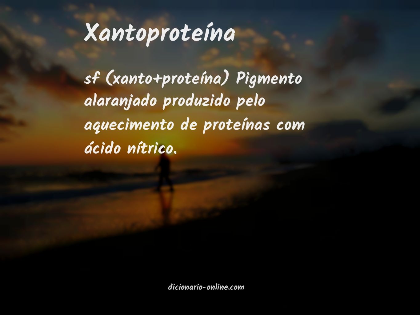 Significado de xantoproteína
