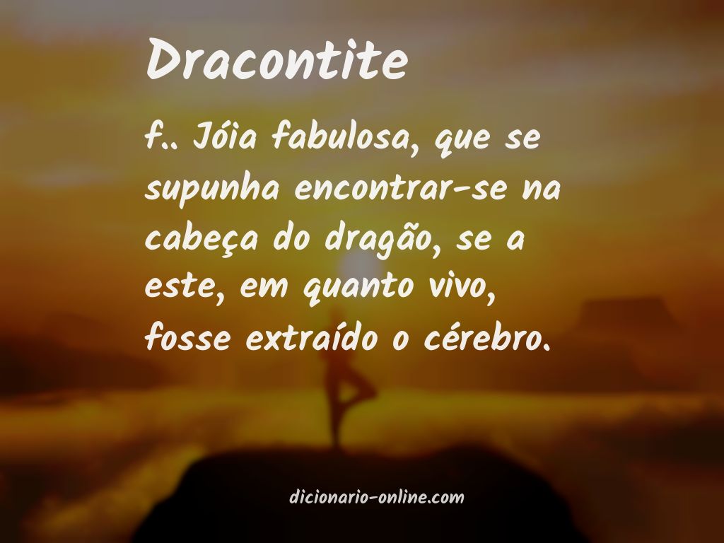 Significado de dracontite