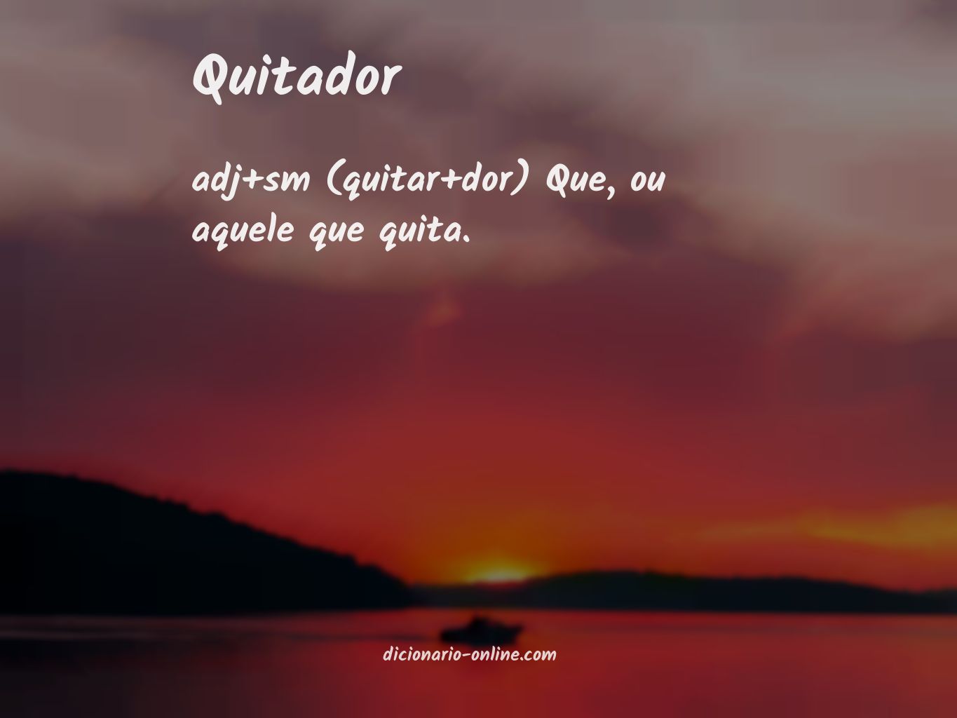 Significado de quitador