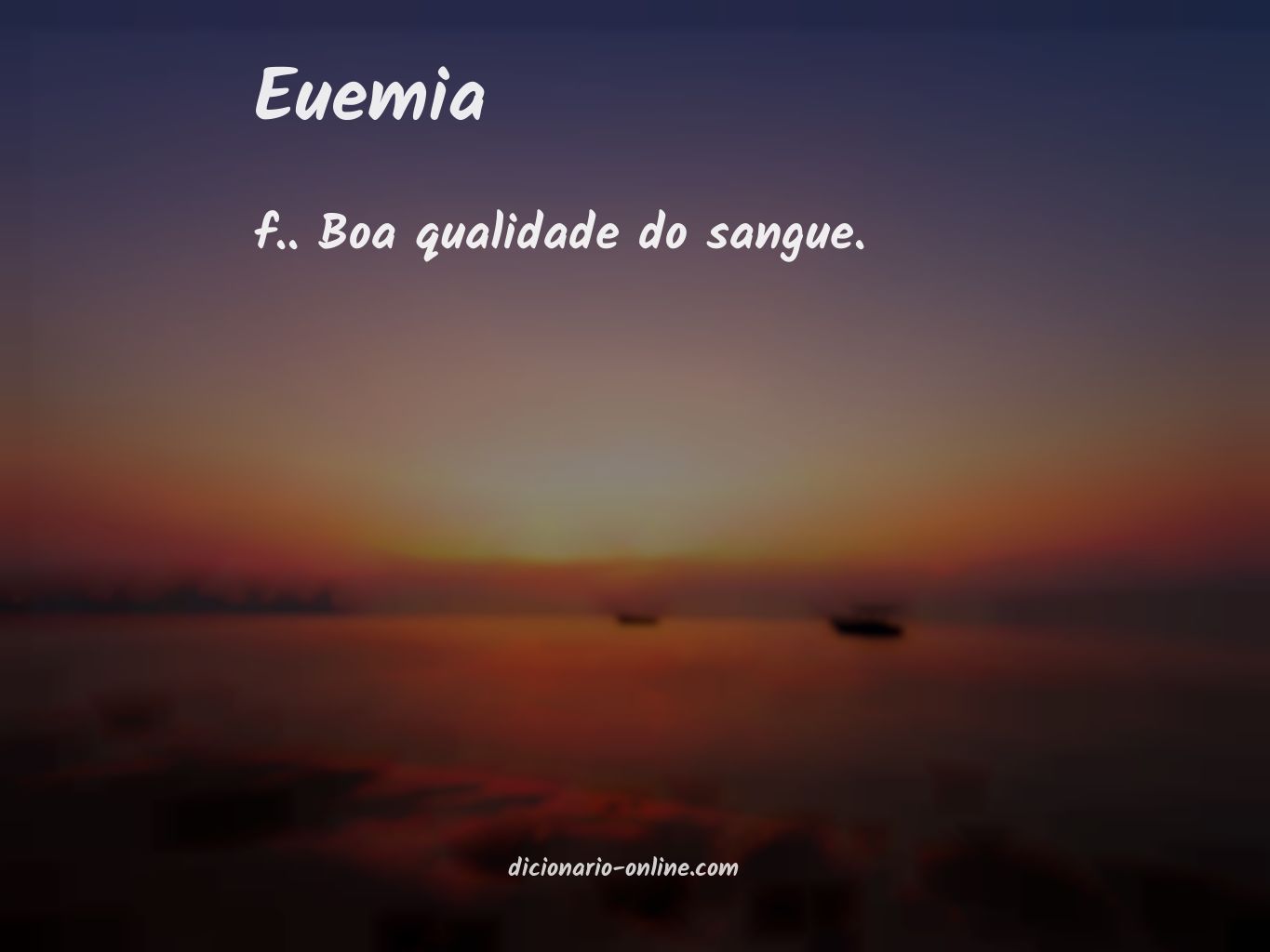 Significado de euemia