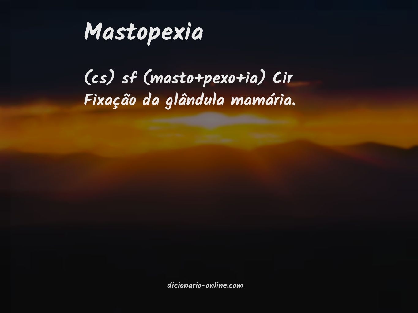 Significado de mastopexia