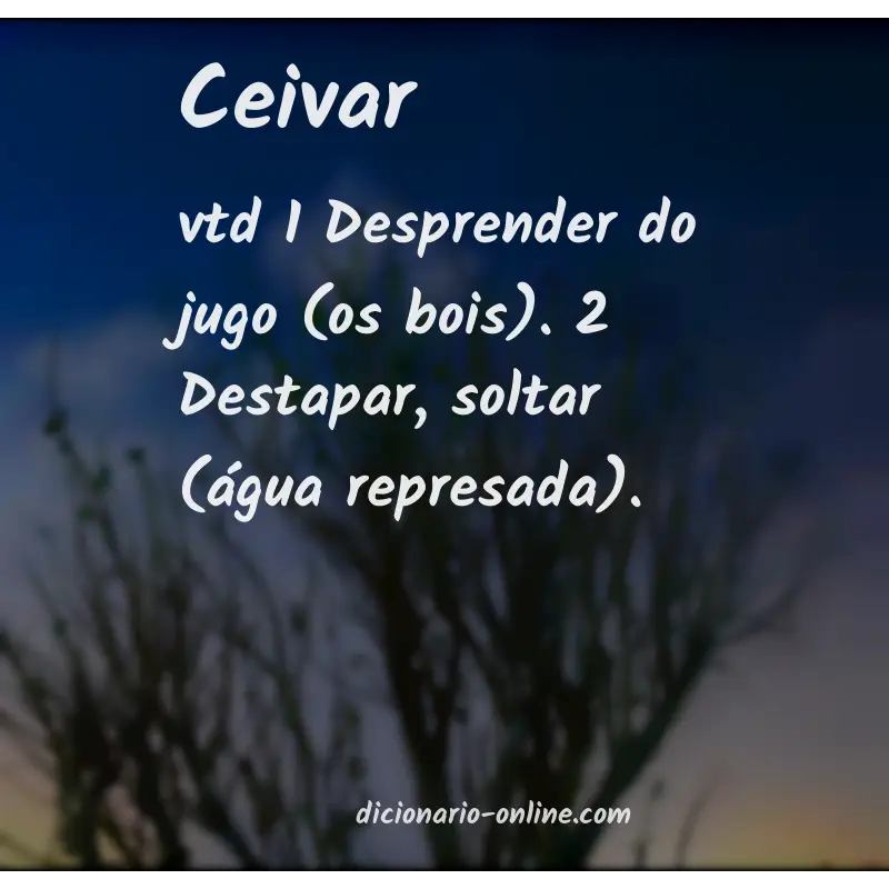Significado de ceivar
