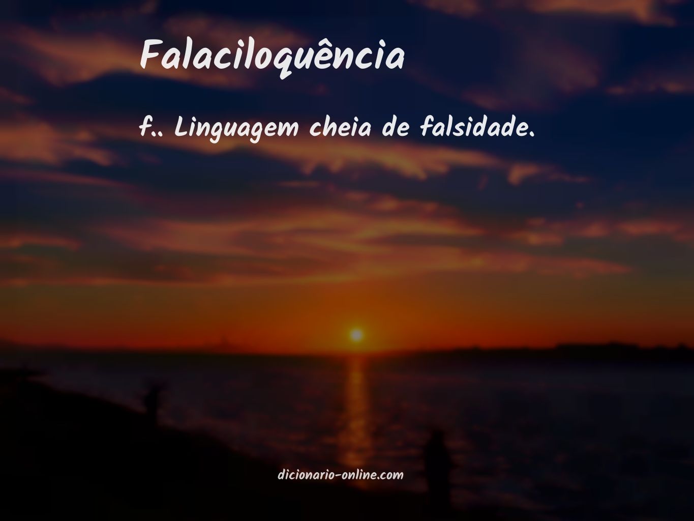 Significado de falaciloquência