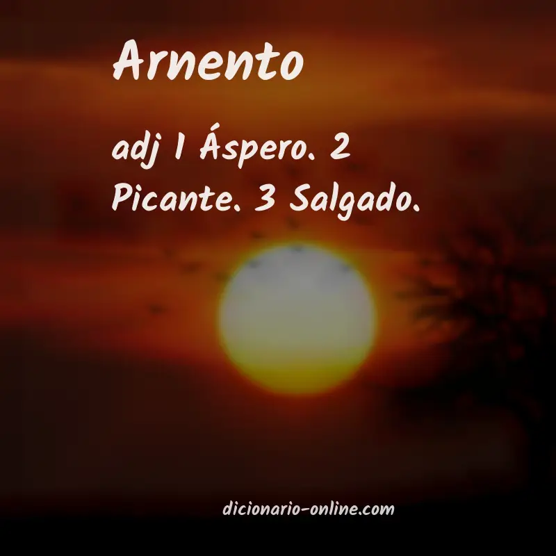 Significado de arnento