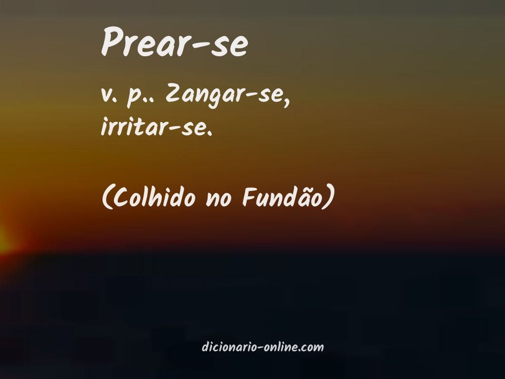 Significado de prear-se