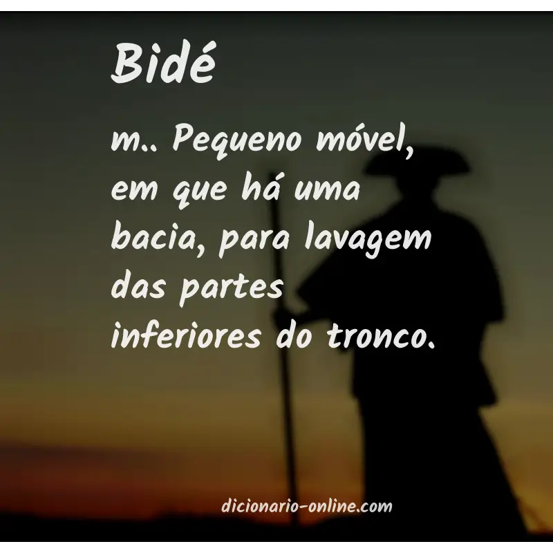 Significado de bidé