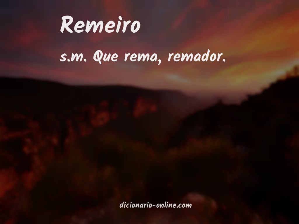 Significado de remeiro