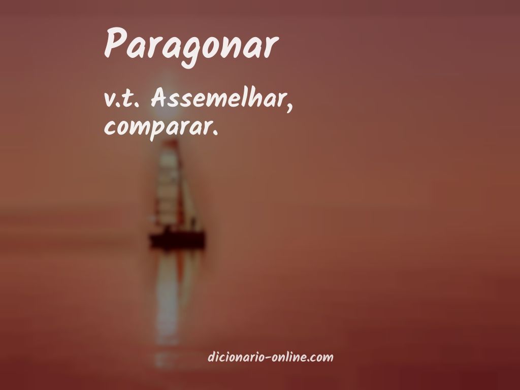 Significado de paragonar