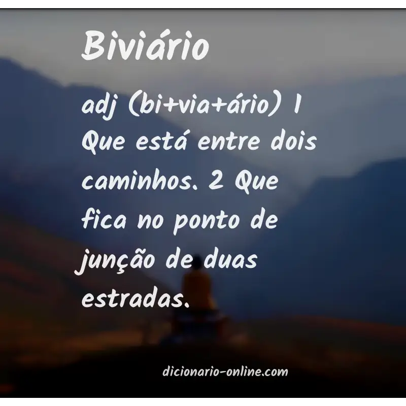 Significado de biviário
