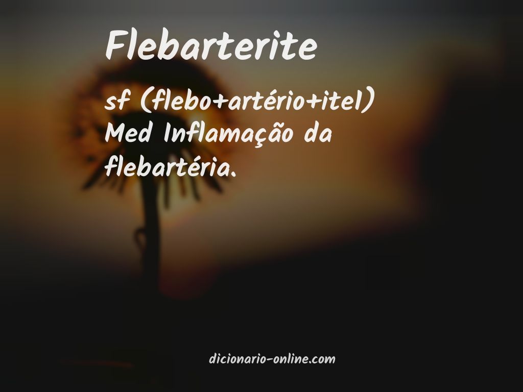 Significado de flebarterite