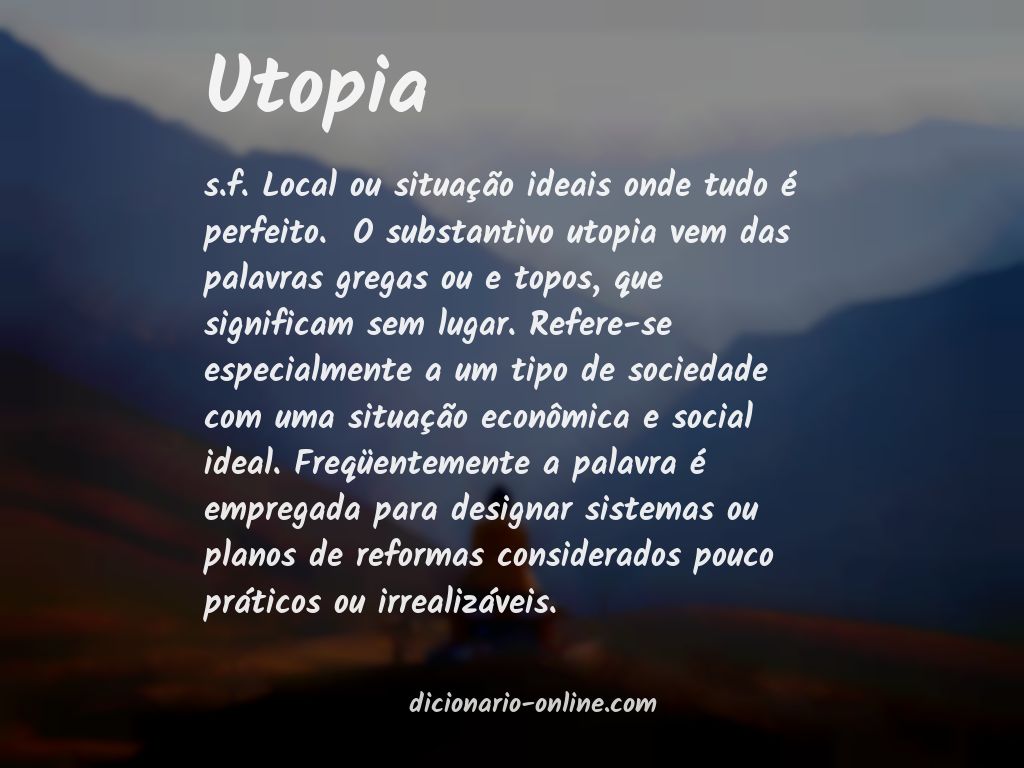 Significado de utopia