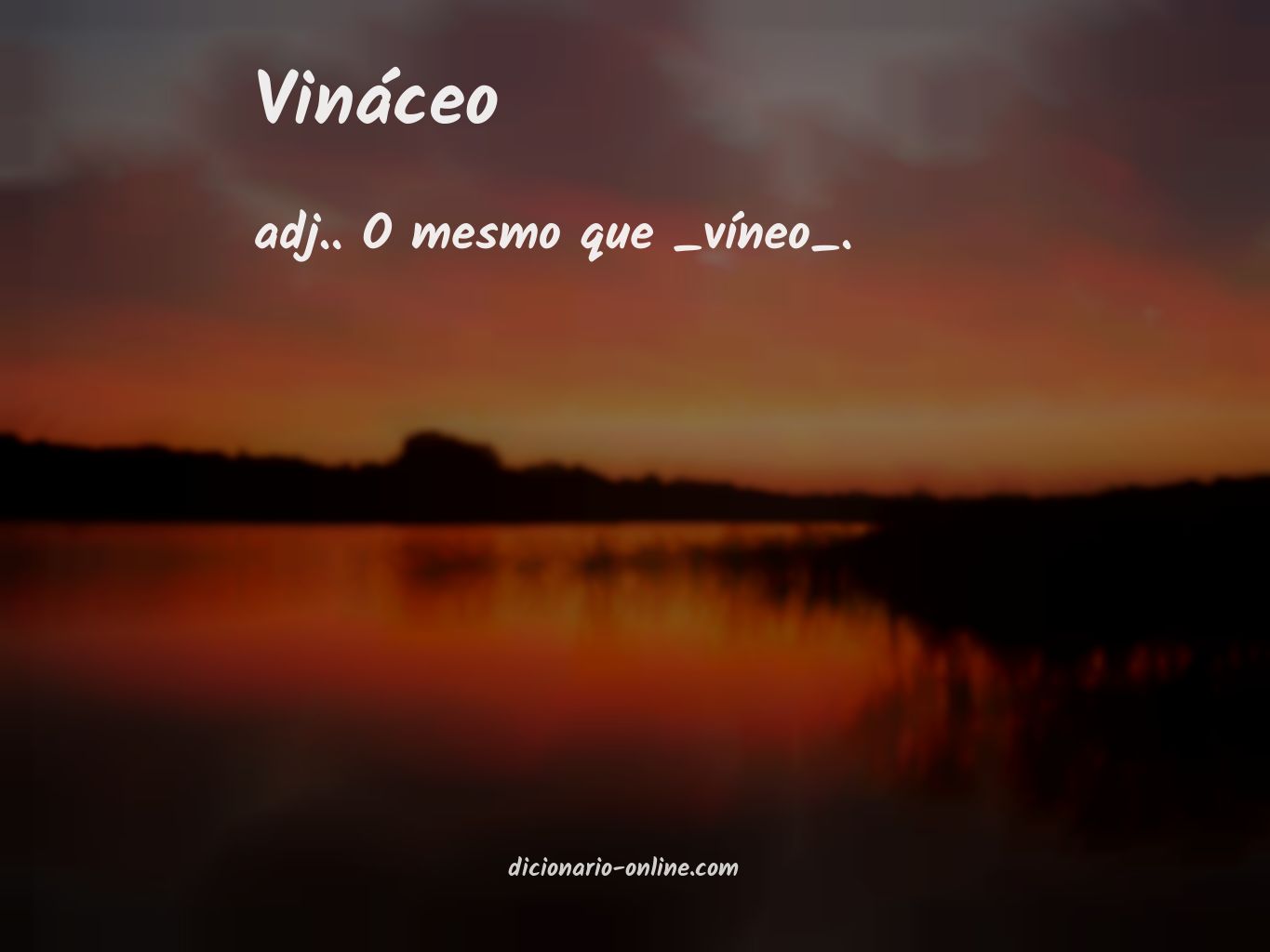 Significado de vináceo