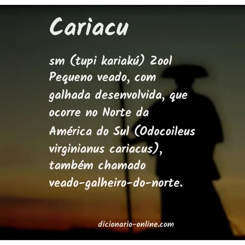 Significado de cariacu