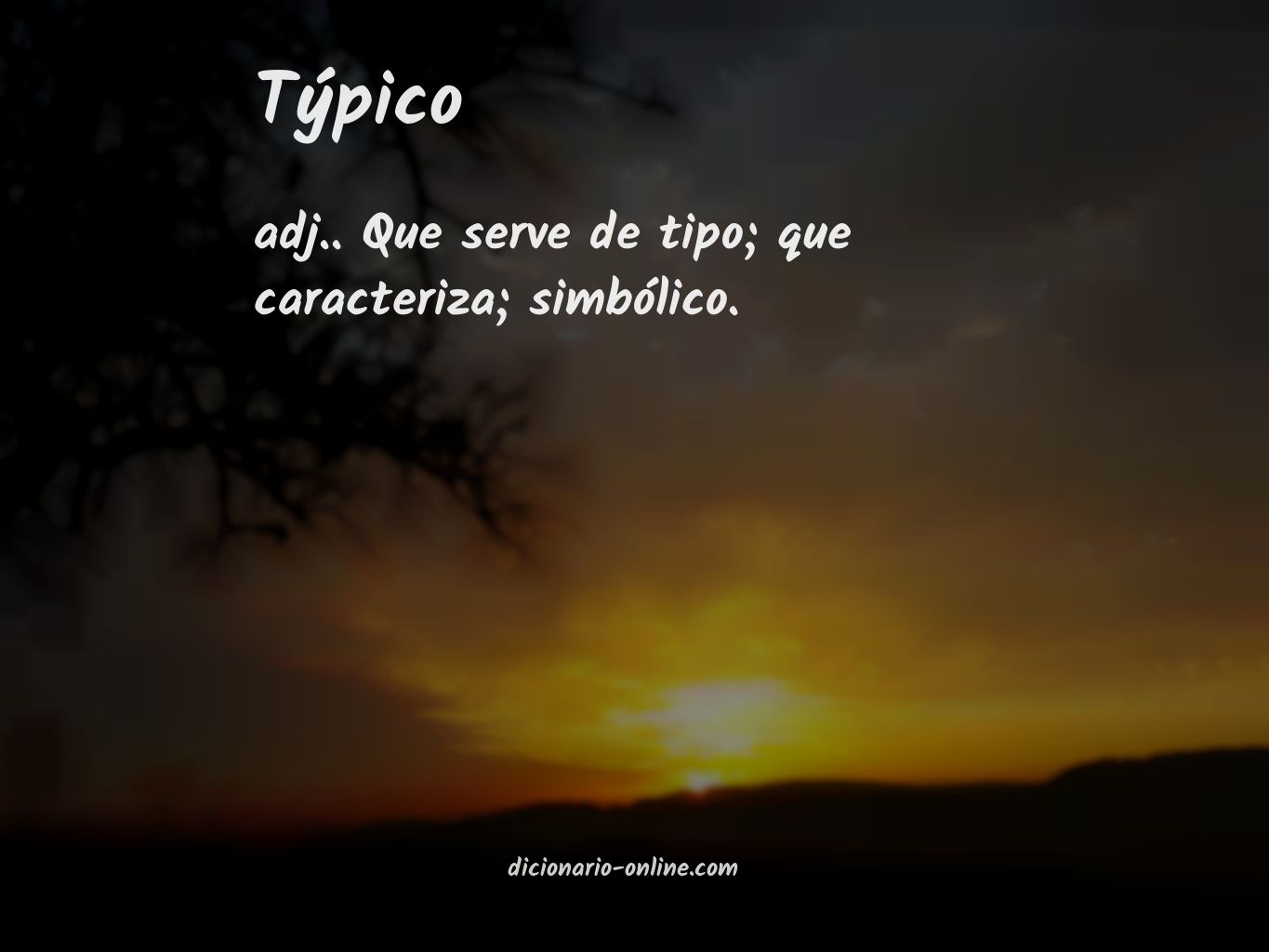 Significado de týpico