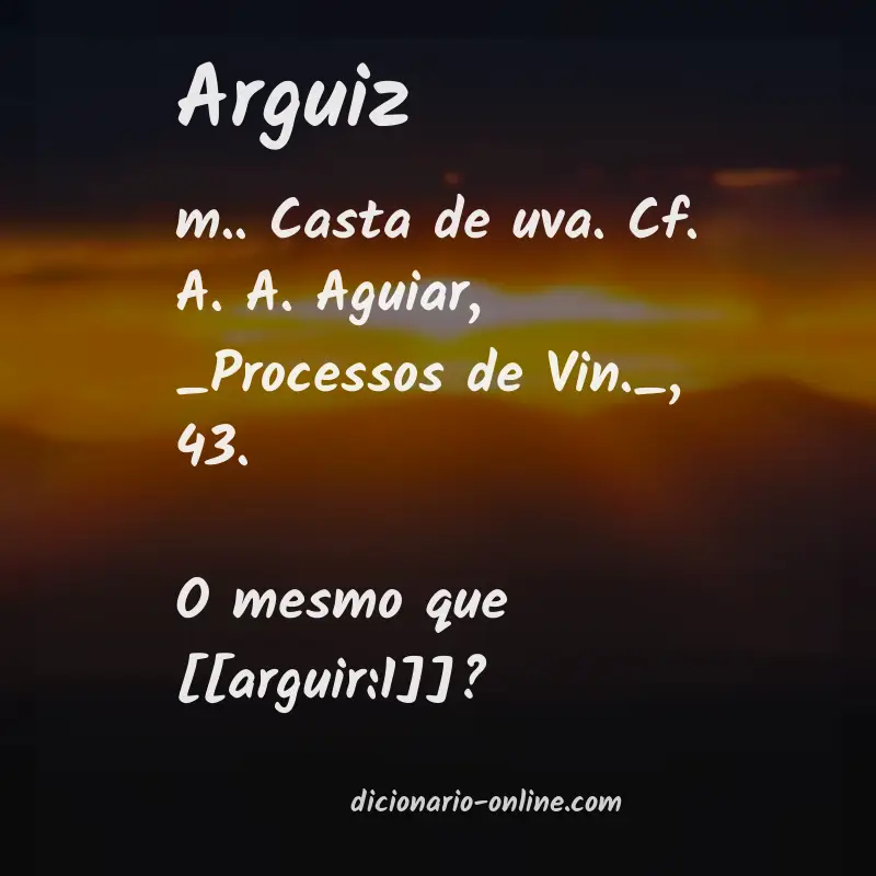 Significado de arguiz
