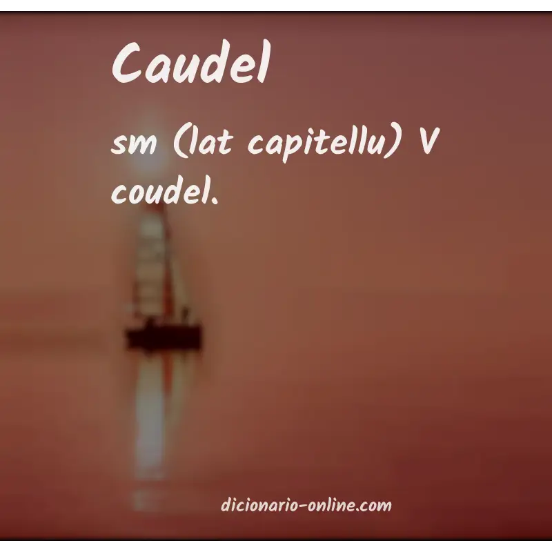 Significado de caudel