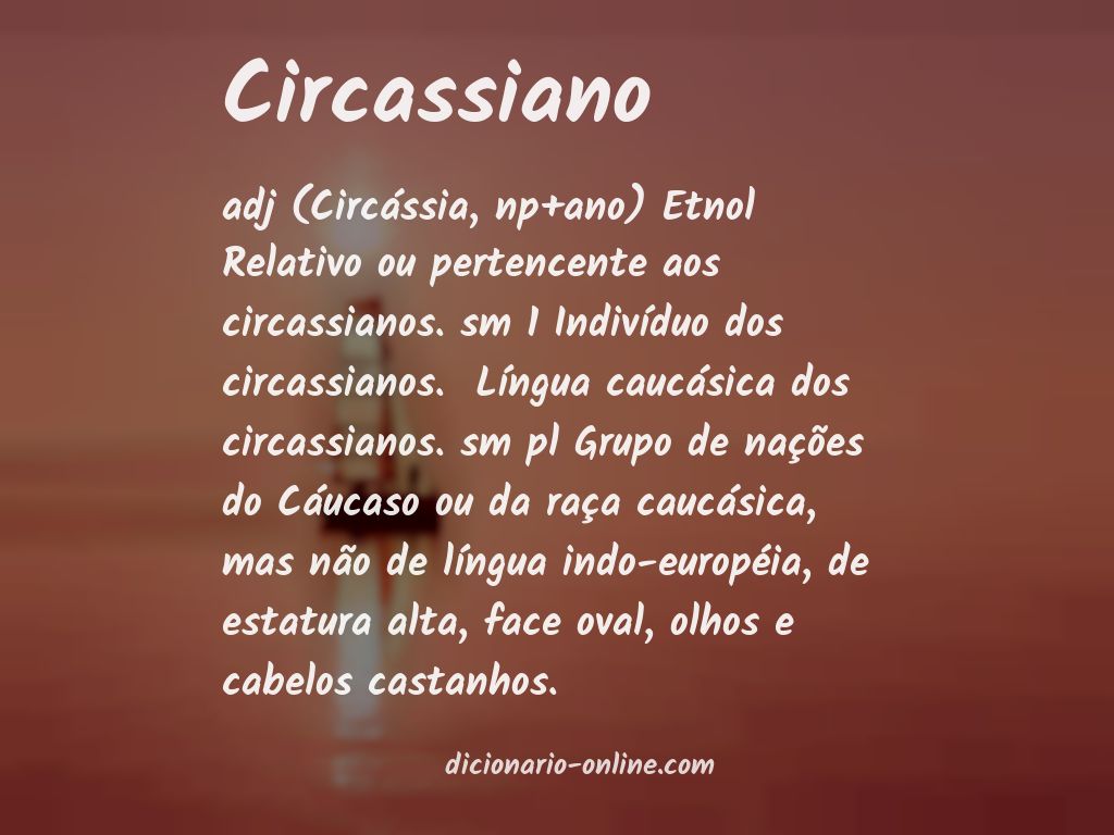 Significado de circassiano