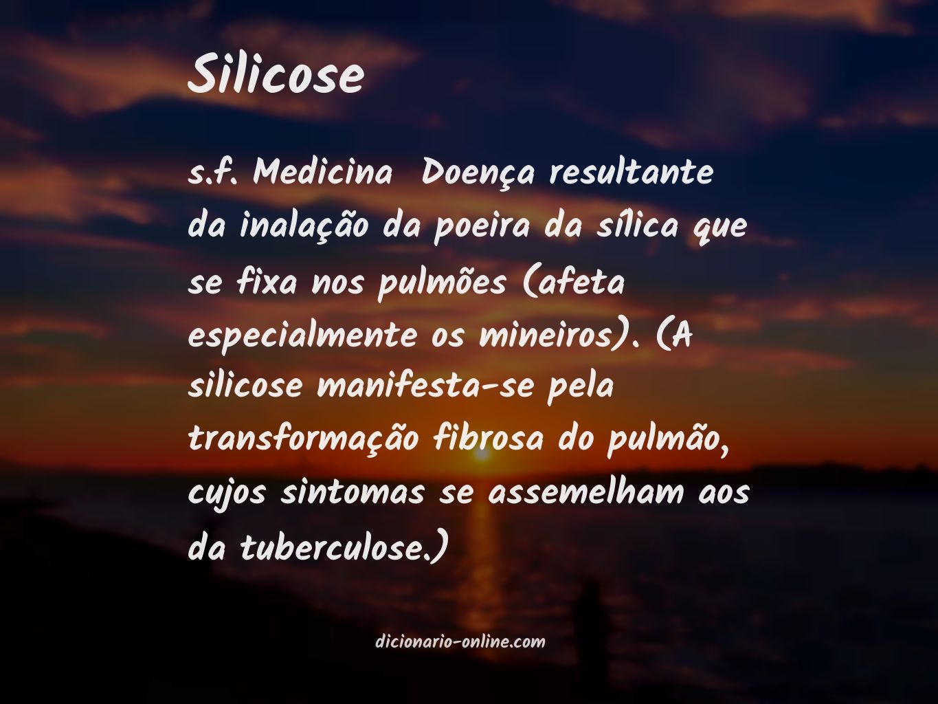 Significado de silicose