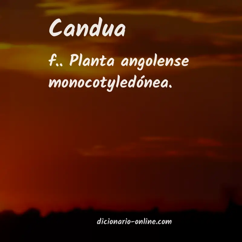 Significado de candua
