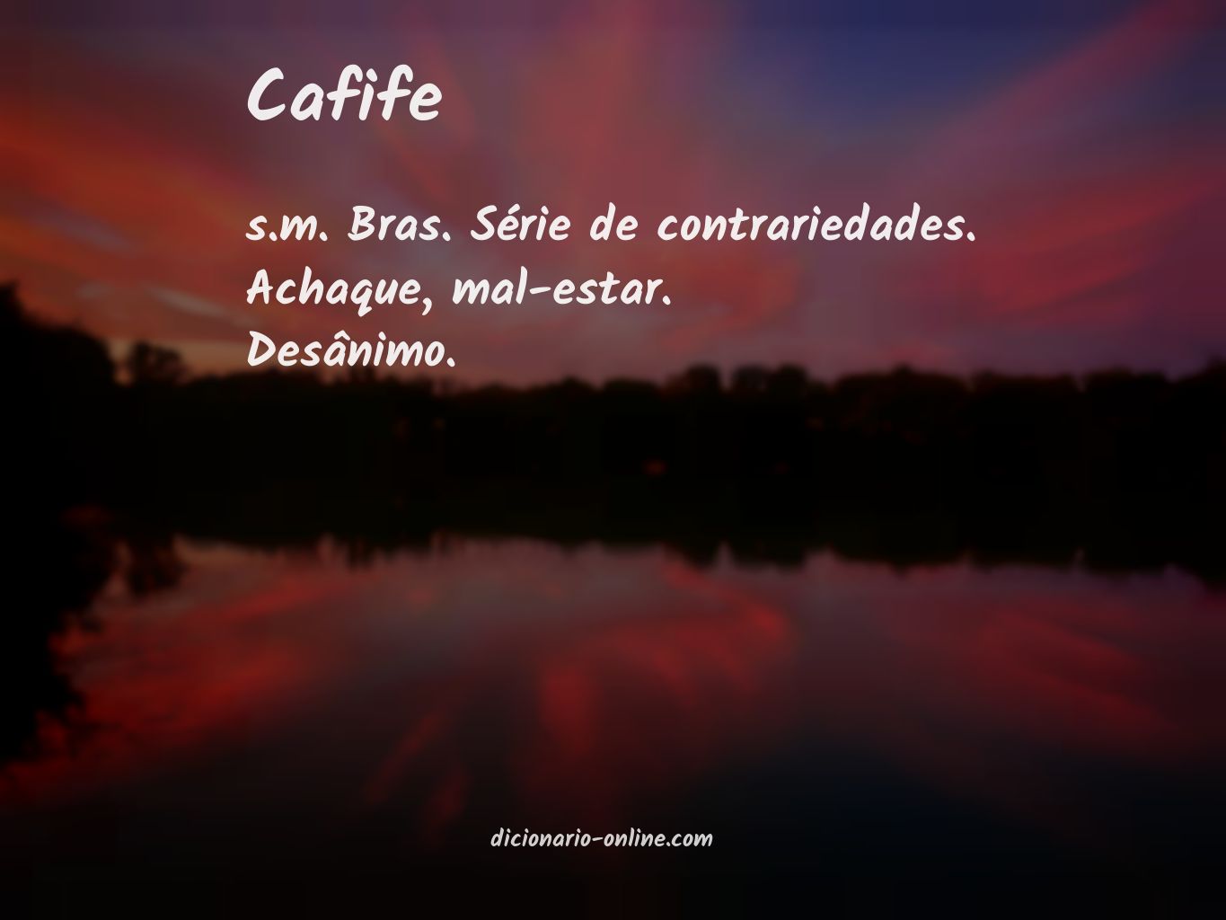 Significado de cafife
