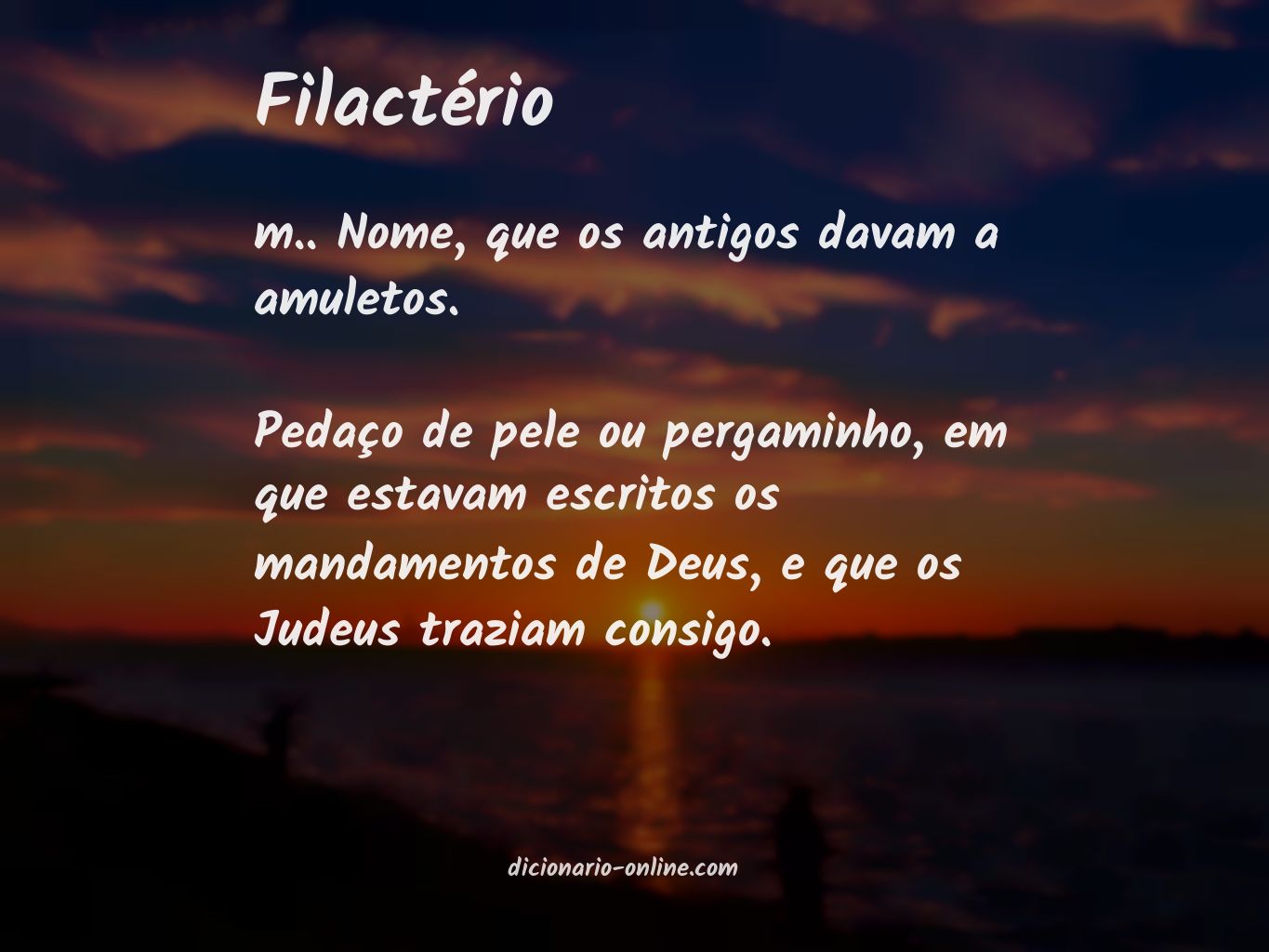 Significado de filactério