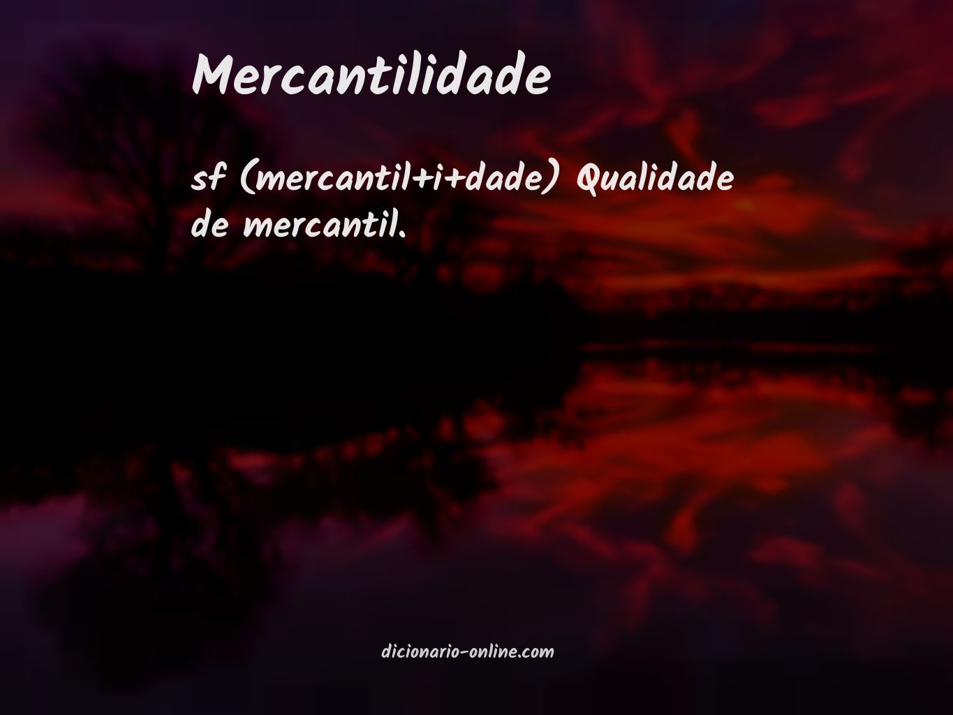 Significado de mercantilidade