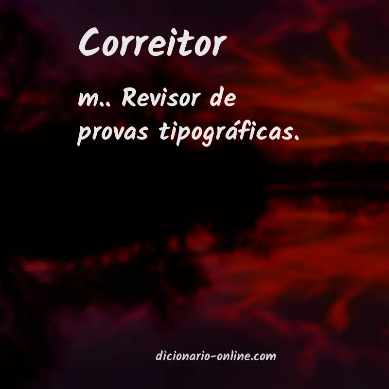 Significado de correitor