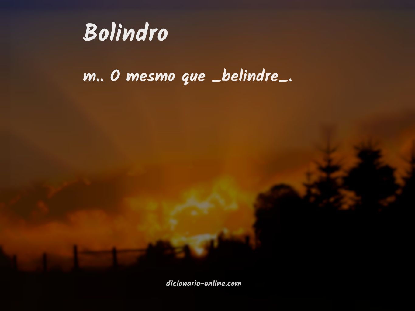 Significado de bolindro