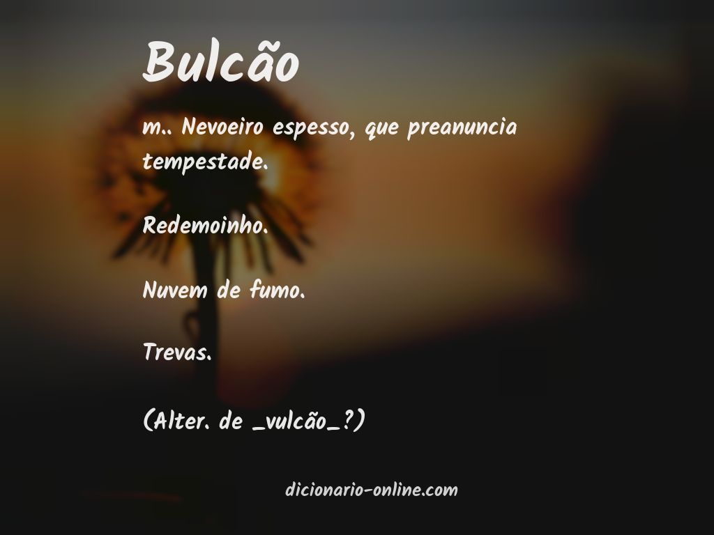 Significado de bulcão