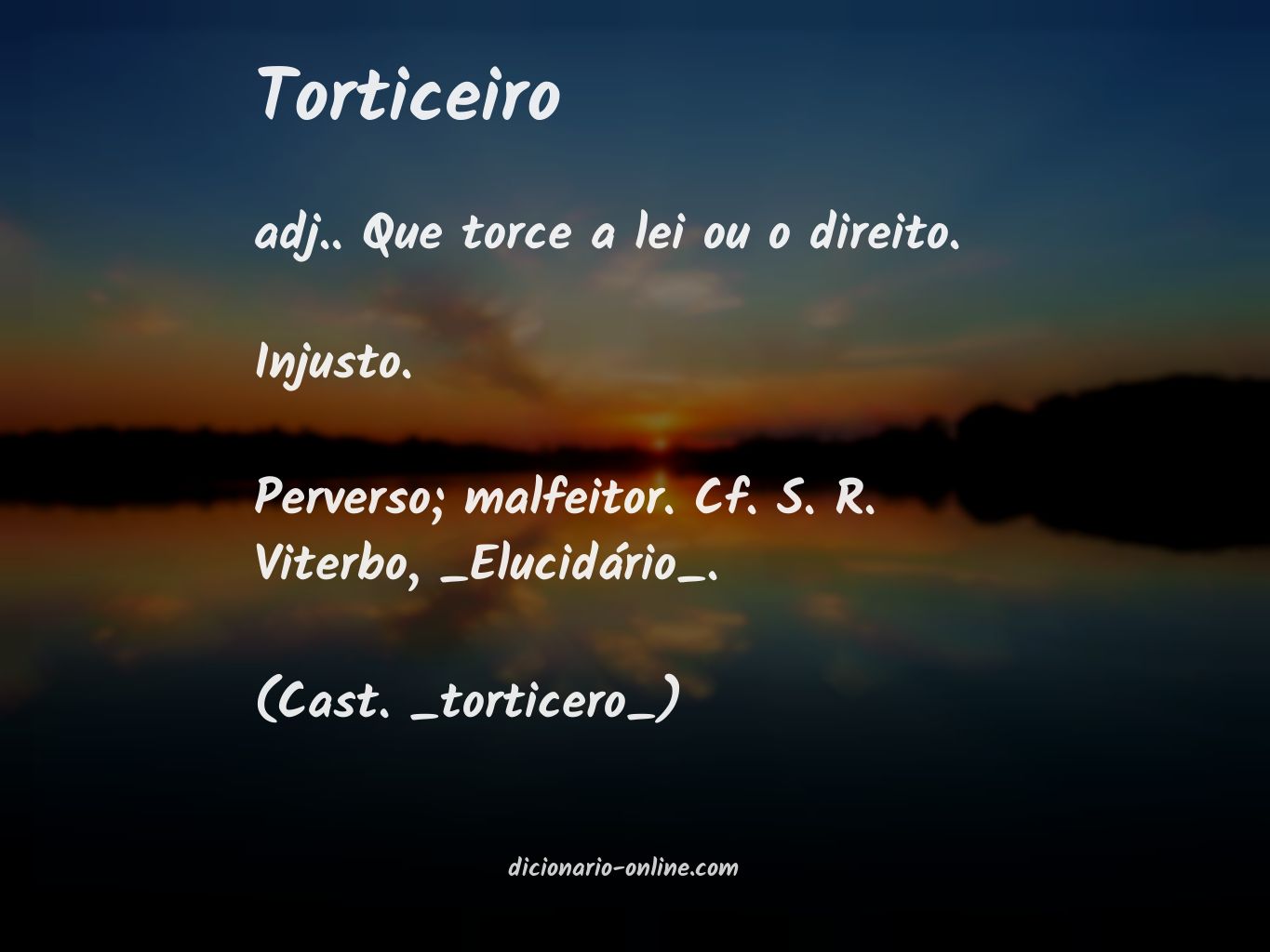 Significado de torticeiro