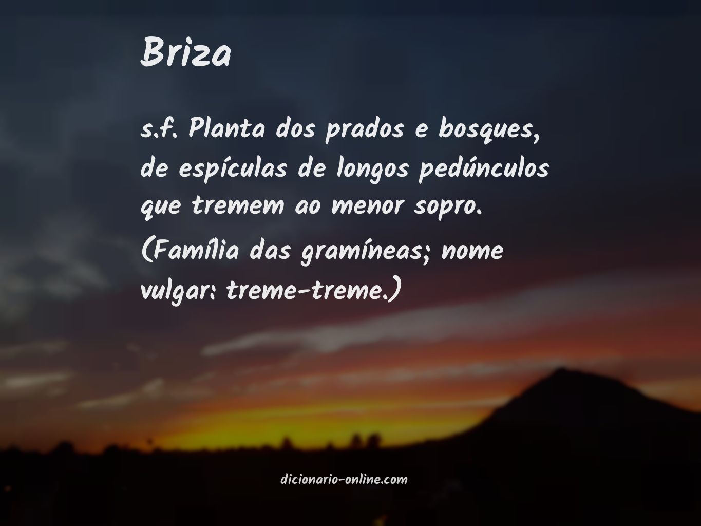 Significado de briza