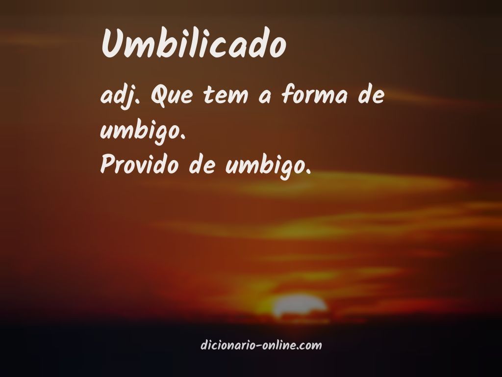 Significado de umbilicado