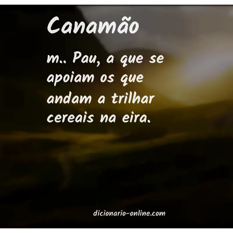 Significado de canamão