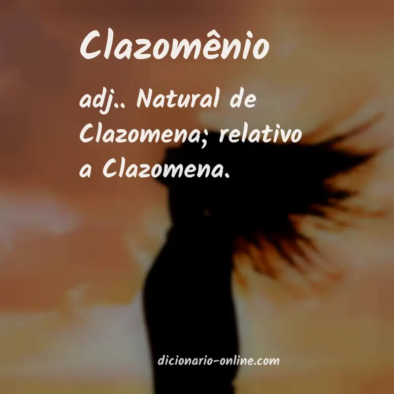 Significado de clazomênio
