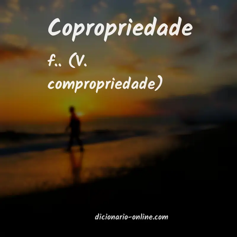 Significado de copropriedade