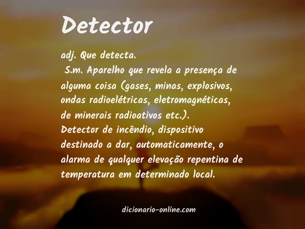 Significado de detector