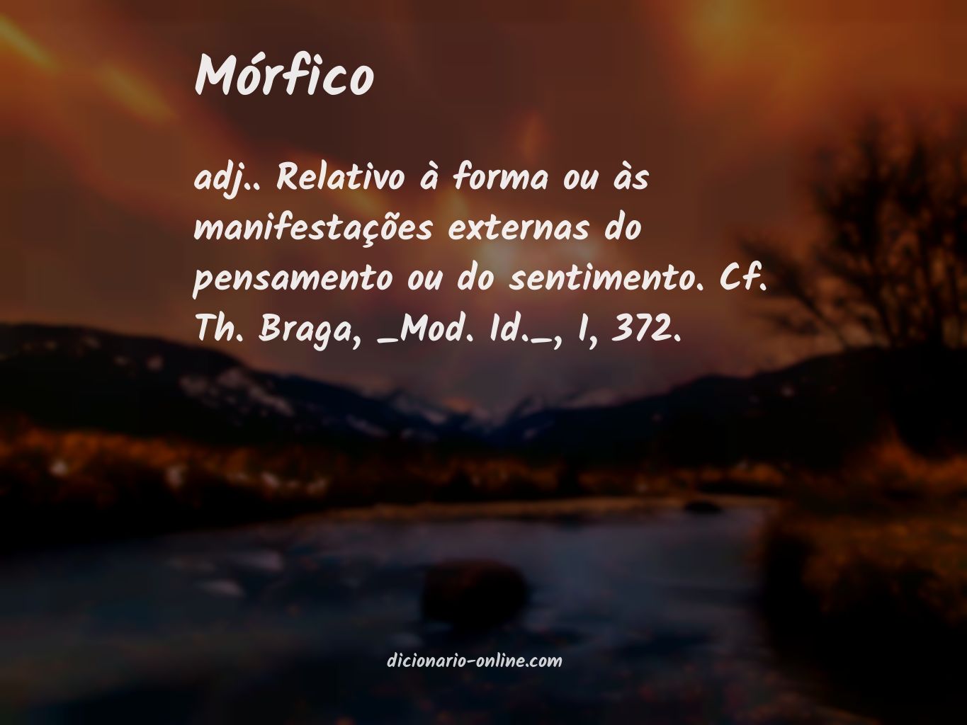 Significado de mórfico