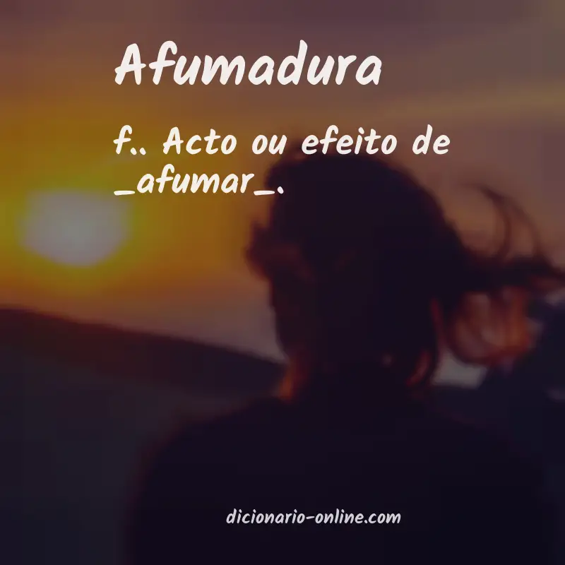 Significado de afumadura
